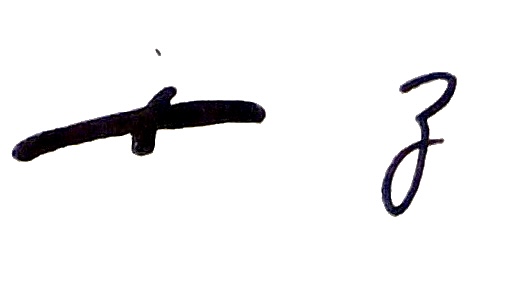 Kiafrakan glyph for letter Z