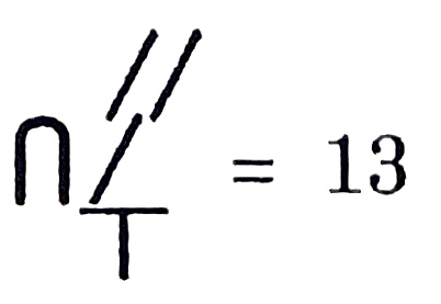 Kiafrakan symbol for number 13
